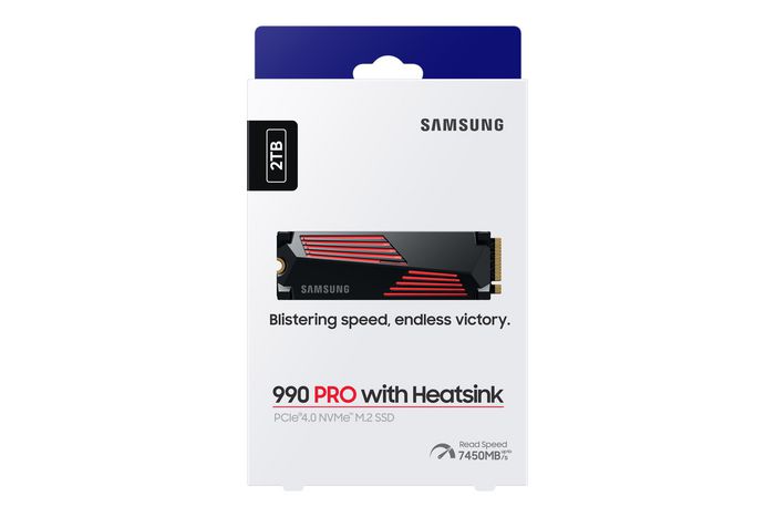 Samsung 990 PRO con Heatsink 2 TB PCIe 4.0 NVMe M.2 Samsung 990 PRO con Heatsink 2 TB PCIe 4.0 NVMe M.2