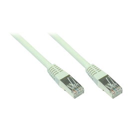 GoodConnections Cable de Red Patch RJ45 Categoría 5e (Cat. 5e), SF/UTP, 1.5m, 100MHz, Gris, PVC, con Rastnasenschutz