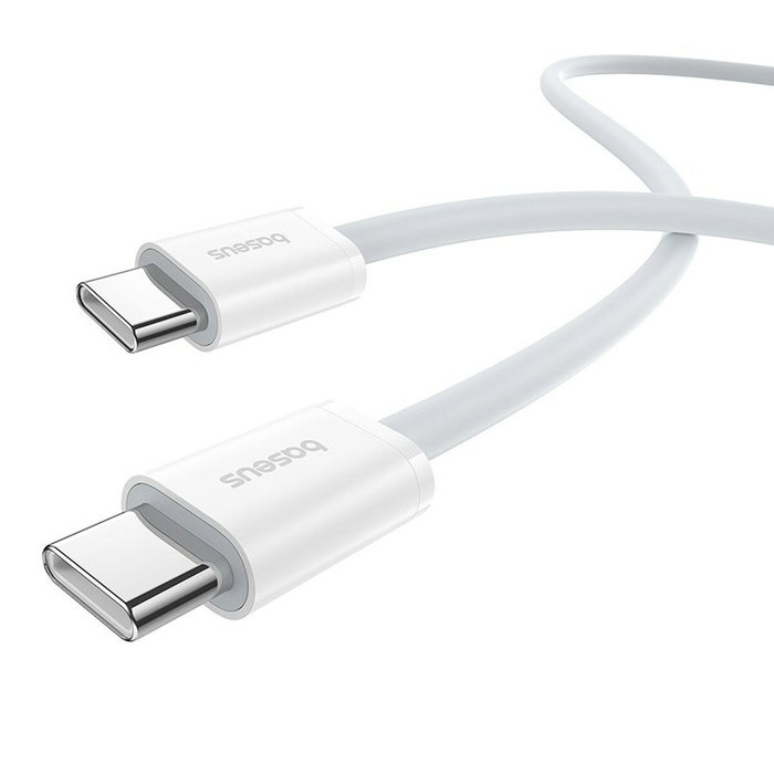 Baseus Kabel Superior Series II USB-C a USB-C 30W 480Mb/s 2m - blanco Baseus Kabel Superior Series II USB-C a USB-C 30W 480Mb/s 2m - blanco