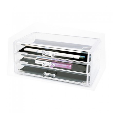 Bifull Treasure Organizador de Estética con 3 Cajones Transparentes Bifull Treasure Organizador de Estética con 3 Cajones Transparentes