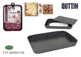 Quttin Molde Desmontable para Horno 27.3 cm x 20 cm x 3 cm (6 Unidades)