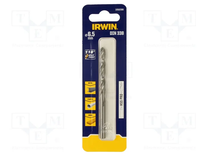 IRWIN Broca para metal HSS PRO 6,5 mm IRWIN Broca para metal HSS PRO 6,5 mm
