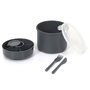 Cook Concept Fiambrera Take Away Cilíndrica con Cubiertos 1.4 L Colores Surtidos
