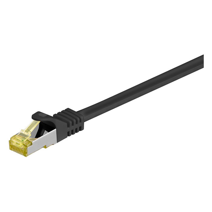 Goobay Patchkabel RJ-45 S/FTP Cat 7 de 1 metro, negro Goobay Patchkabel RJ-45 S/FTP Cat 7 de 1 metro, negro
