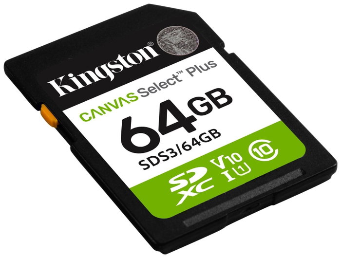 Kingston Canvas Select Plus 64 GB SDXC Clase 10 UHS-I