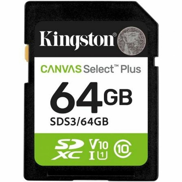 Kingston Canvas Select Plus 64 GB SDXC Clase 10 UHS-I