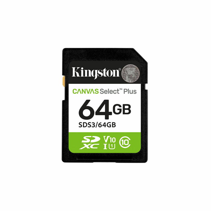 Kingston Canvas Select Plus 64 GB SDXC Clase 10 UHS-I