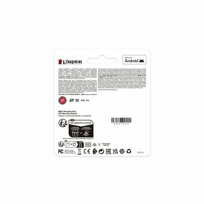Kingston Canvas Select Plus 64 GB SDXC Clase 10 UHS-I