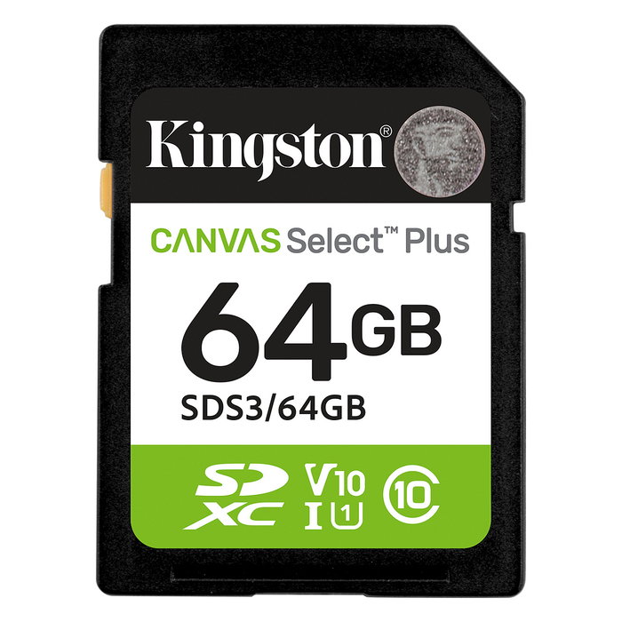 Kingston Canvas Select Plus 64 GB SDXC Clase 10 UHS-I