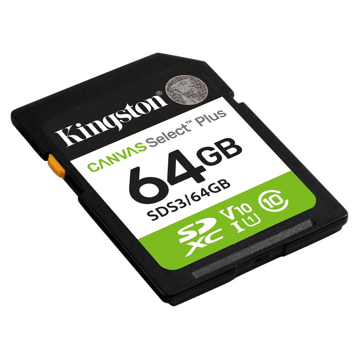 Kingston Canvas Select Plus 64 GB SDXC Clase 10 UHS-I