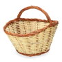 Basics Cesta de caña 44x31x22 cm con asa de 34 cm