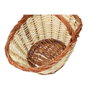 Basics Cesta de caña 44x31x22 cm con asa de 34 cm