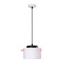 SKD Lámpara Colgante Averie Madera Acero 1xE27 Sin Bombilla Blanco SKD-P1013-W