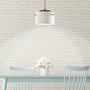 SKD Lámpara Colgante Averie Madera Acero 1xE27 Sin Bombilla Blanco SKD-P1013-W