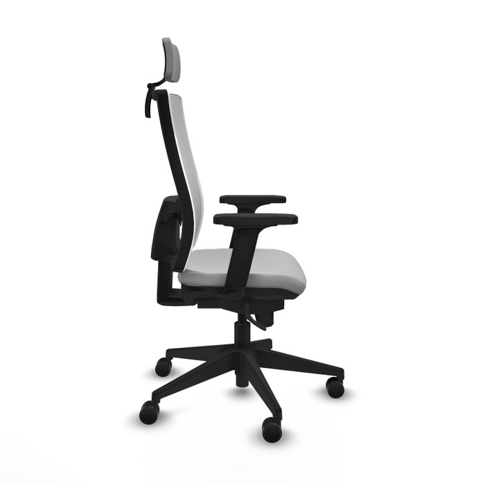 PIQUERAS Y CRESPO Silla de oficina Horna con Mecanismo Sincro Gris claro y Blanco PIQUERAS Y CRESPO Silla de oficina Horna con Mecanismo Sincro Gris claro y Blanco