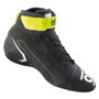 Omp First Zapatillas de Rally FIA 8856-2018 Gris / Amarillo Fluo Talla 39