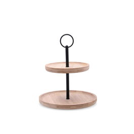 Bandeja Bambú 2 Niveles Bambu Bidasoa 20+15x25 cm