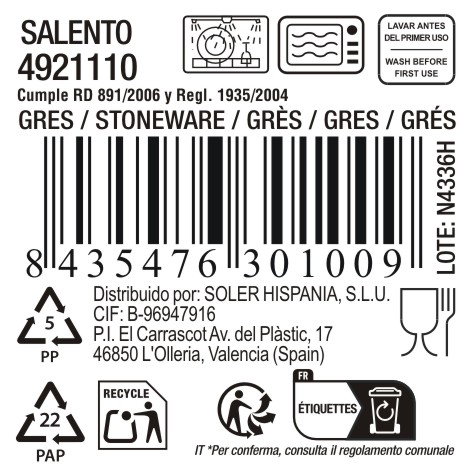 Inde Taza Cafe Expreso Salento 90 Cc Ø5.5x6.8 cm (36 Unidades)