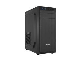 Natec Aracanta Midi Tower Negra Sin Fuente Alimentación 2xUSB 3.0 1xUSB 2.0 Mini Jack 424x198x363mm 1xVentilador 80mm