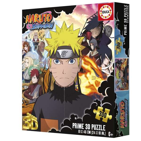 Puzzle 300 piezas naruto shippuden 3D lenticular