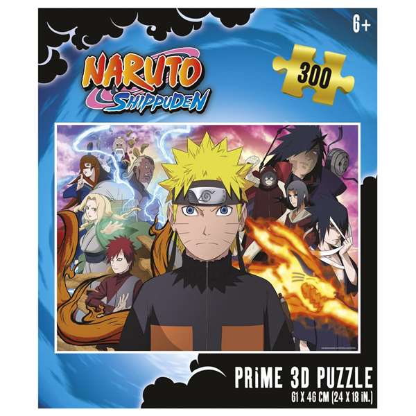 Puzzle 300 piezas naruto shippuden 3D lenticular