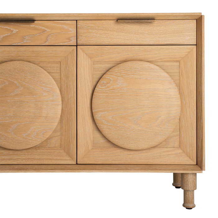 Ixia Aparador de Madera de Roble Natural 240 x 40 x 77 cm Ixia Aparador de Madera de Roble Natural 240 x 40 x 77 cm