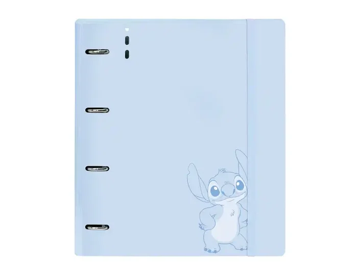Safta Carpeta de Anillas Stitch Beach con Recambio DIN A4