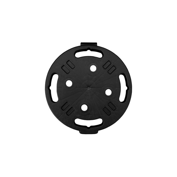 Art Plast Plataforma con Ruedas Ø300x70mm - Negro, Polipropileno, 170kg de Carga Máxima, Sistema de Enganche y Asas para Transporte