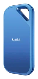 SanDisk Creator Pro SDSSDE81C-2T00-G25 - Disco SSD Externo Portátil 2TB NVMe, USB-C 3.2 Gen 2x2, Hasta 2000 MB/s, Resistente (IP65), Color Azul