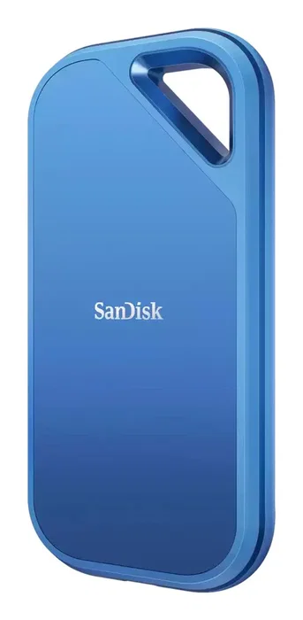 SanDisk Creator Pro SDSSDE81C-2T00-G25 - Disco SSD Externo Portátil 2TB NVMe, USB-C 3.2 Gen 2x2, Hasta 2000 MB/s, Resistente (IP65), Color Azul