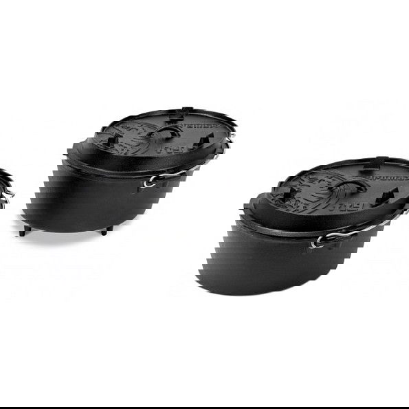 Petromax Feuertopf ft9 Olla de Hierro Fundido con Tapa, 7.5 Litros, Color Negro, 364 x 312 x 192 mm