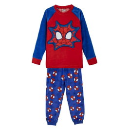 Cerdá Pijama Largo Coral Fleece Aplicaciones Spidey Azul 3 Años