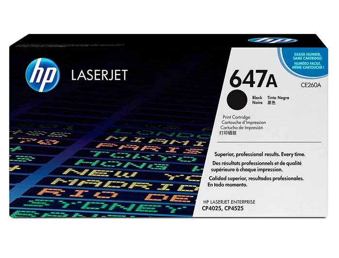 HP Cartucho de tóner 647A Negro (CE260A) Original