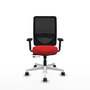 PIQUERAS Y CRESPO Silla de oficina Zulema con mecanismo Sincro/Traslack, Rojo/Negro