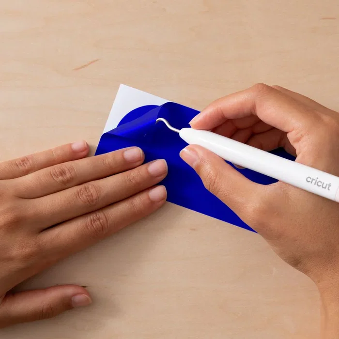 Cricut Joy Xtra Smart Vinyl, Vinilo de Termotransferencia Térmica Liso Mate Azul, 3 Hojas, Compatible con Cricut Joy Xtra