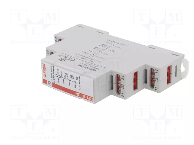 RELPOL RPI-3P-UNI Relé de instalación 3PDT 8A