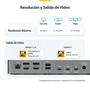 StarTech.com Docking Station Universal USB-C de 3 Pantallas PD 140W 4K DK30C2DPEPRUE Gris