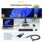 StarTech.com Docking Station Universal USB-C de 3 Pantallas Gris