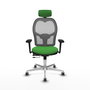 PIQUERAS Y CRESPO Silla de oficina Jorquera Sincro/Traslack Verde y Gris