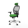 PIQUERAS Y CRESPO Silla de oficina Jorquera Sincro/Traslack Verde y Gris