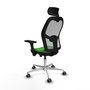 PIQUERAS Y CRESPO Silla de oficina Jorquera Sincro/Traslack Verde y Gris