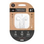 Tech One Tech Auriculares Eartech conector mini-jack 3,5mm blancos, con micrófono y control de volumen, compatibles con Apple, Android y Windows, cable 1,2m