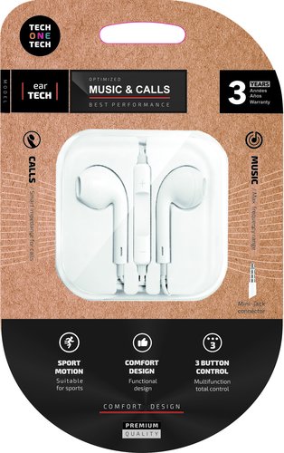 Tech One Tech Eartech TEC1001 Blanco Tech One Tech Eartech TEC1001 Blanco