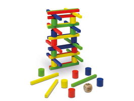 Cayro Juego Balance 6x18.5x5 - Juego de Equilibrio en Caja de Metal con 48 Piezas