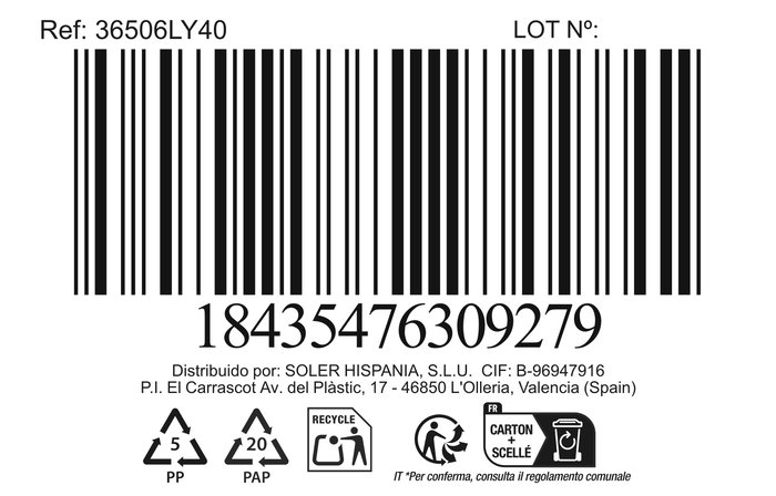 Inde Salvamantel de Mimbre Redondo Ø40 cm con Asas Privilege (12 Unidades)