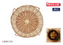 Inde Salvamantel de Mimbre Redondo Ø40 cm con Asas Privilege (12 Unidades)