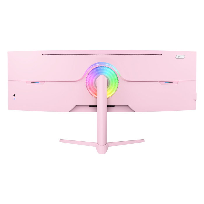 Arozzi Nova 49" Curved Monitor Gaming, Pantalla VA 5120 x 1440 Dual QHD, 165Hz, 4ms, 1500R, Altavoces, HDMI 2.1, DisplayPort, Rosa