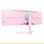 Arozzi Nova 49" Curved Monitor Gaming, Pantalla VA 5120 x 1440 Dual QHD, 165Hz, 4ms, 1500R, Altavoces, HDMI 2.1, DisplayPort, Rosa
