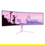 Arozzi Nova 49" Curved Monitor Gaming, Pantalla VA 5120 x 1440 Dual QHD, 165Hz, 4ms, 1500R, Altavoces, HDMI 2.1, DisplayPort, Rosa