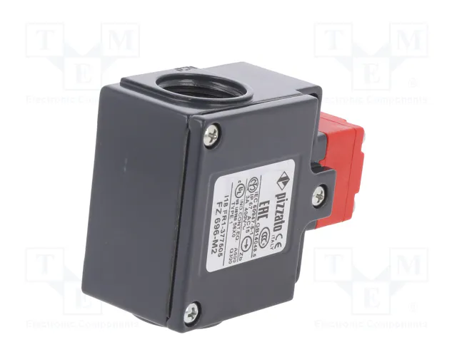 PIZZATO ELETTRICA Interruptor de seguridad de bisagra FZ NC + NA gris y rojo